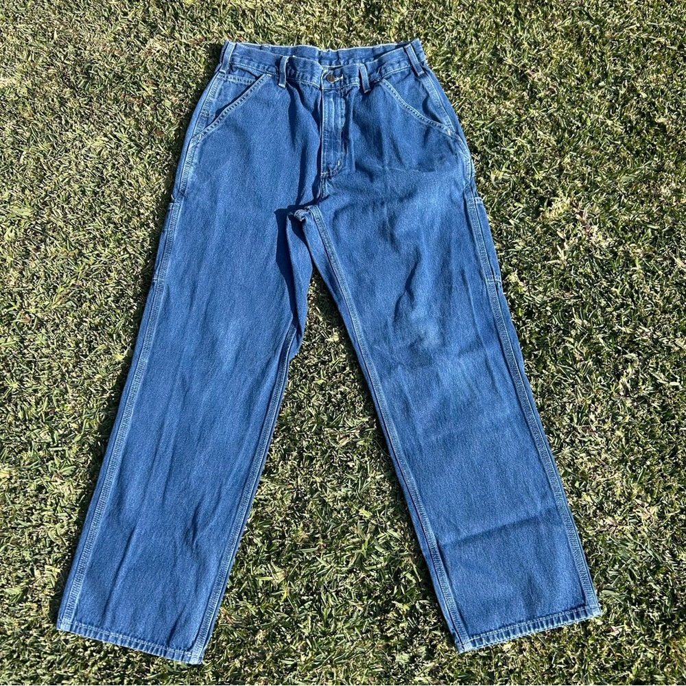 Carhartt blue denim jeans